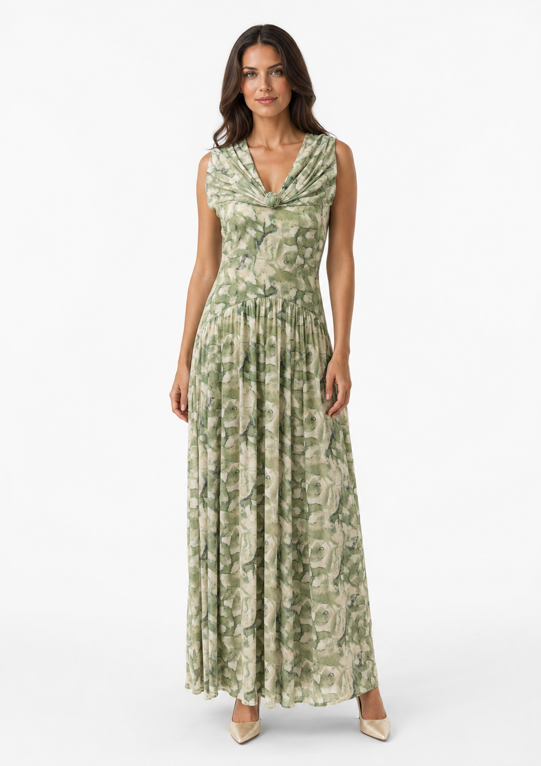Selene Dress - Sage Green