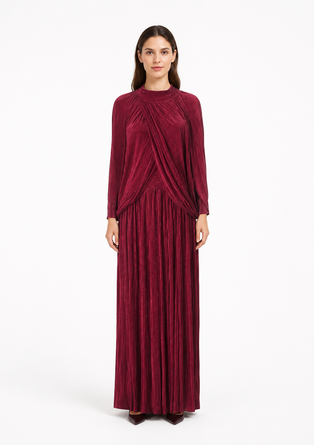 Serafina Dress - Burgundy