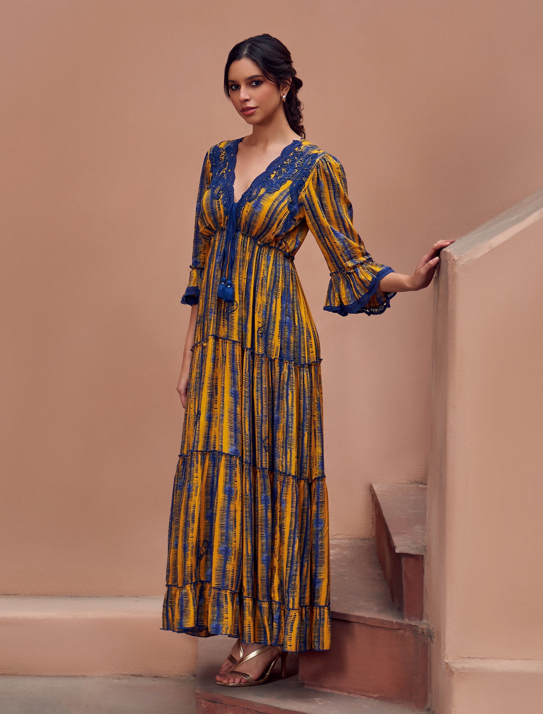 فستان اوفيليا زهري