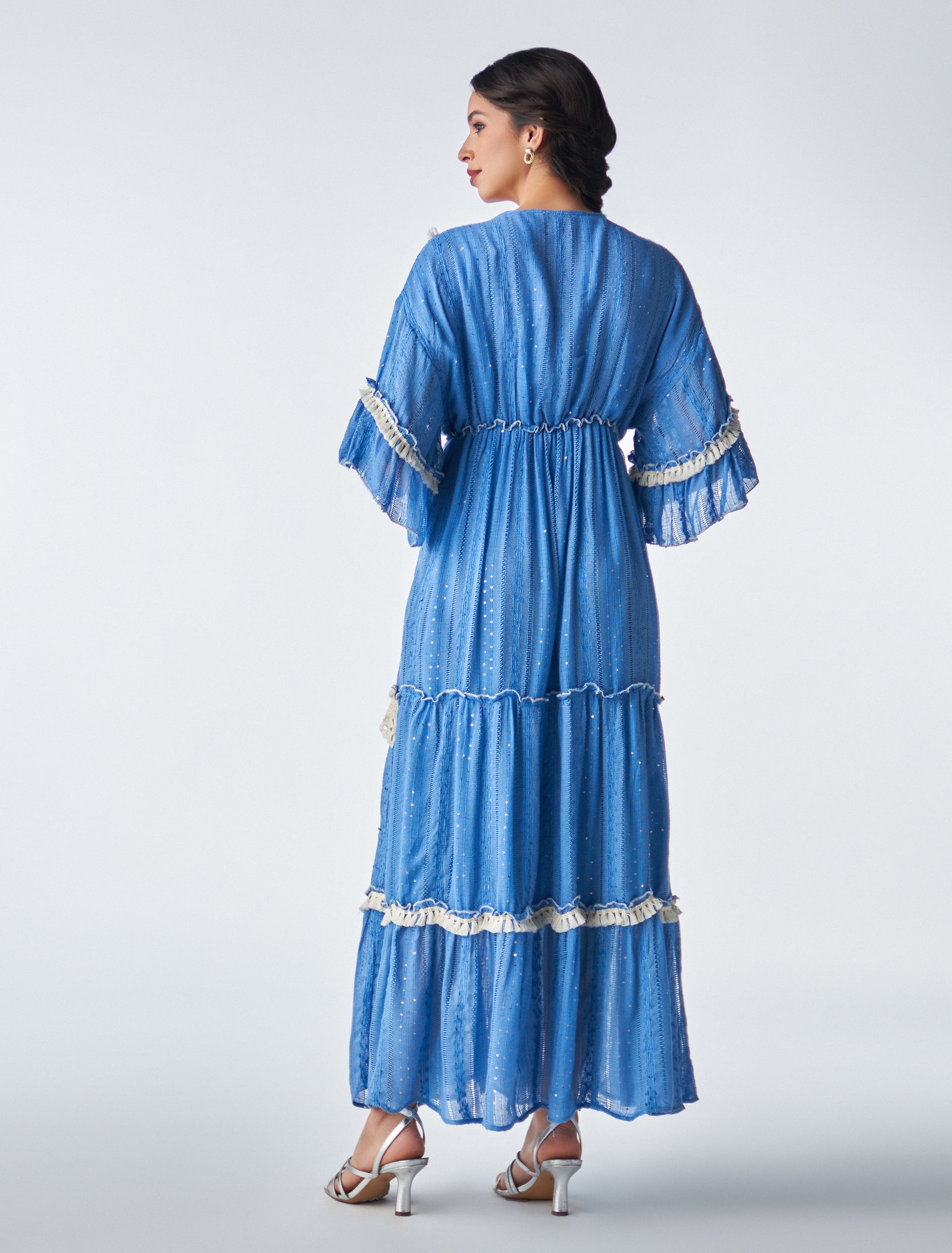 فستان جرس فيروزي